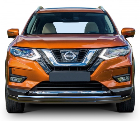 Защита переднего бампера d57+d42 Nissan X-Trail (2018-2023) R.4125.001