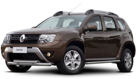 Защита переднего бампера d57+d42 Renault Duster (2015-2020) R.4703.002