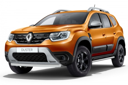 Защита переднего бампера 57мм Rival для Renault Duster (2021-2024) R.4706.002