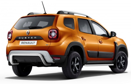 Защита заднего бампера скоба 57мм Rival для Renault Duster (2021-2024) R.4706.003