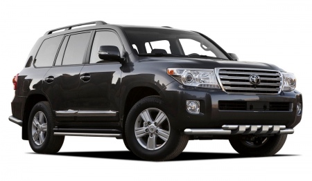 Защита переднего бампера d76+d57 с профильной защитой картера Toyota Land Cruiser 200 (2012-2015) R.5713.001