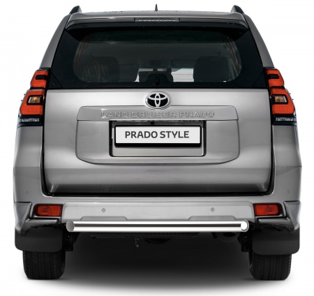 Защита заднего бампера d76 короткая Toyota Land Cruiser Prado (2017-2021) R.5721.006