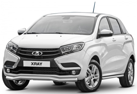 Защита переднего бампера d57 волна Lada X-Ray (2015-2025) R.6003.002