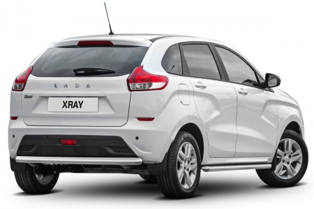 Защита заднего бампера d57 Lada X-Ray (2015-2025) R.6003.006
