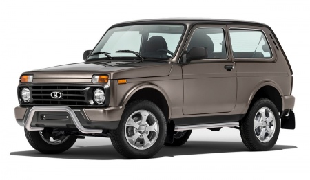 Защита переднего бампера d57 скоба Lada 4х4 Urban 3d (2014-2019) R.6004.001