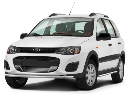 Защита переднего бампера d42 Lada Kalina Cross (2014-2019) R.6006.001