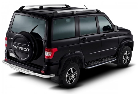 Защита заднего бампера d76 с листом Uaz Patriot (2014-2021) R.6302.009