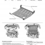 Защита картера и КПП (сталь) Автоброня для Lada Priora (2007-2018)