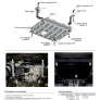 Защита картера и КПП (сталь) Автоброня для Hyundai Creta (2016-2021)