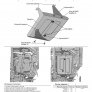 Защита топливного бака (сталь) Автоброня для Changan UNI-K (2022-2026)