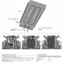 Защита КПП (алюминий) Rival для Baic BJ40 (2023-2026)