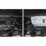 Защита картера (алюминий) часть 1 Rival Toyota Land Cruiser Prado 150 (2009-2024)