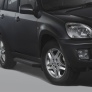 Пороги алюминиевые Black Chery  Tiggo FL (2012-2019)