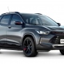 Пороги алюминиевые Premium-Black для Chevrolet Tracker (2022-2025)