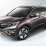 Пороги алюминиевые Black Honda CR-V (2012-2017)