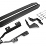 Пороги алюминиевые Black Land Rover Freelander (2006-2014)