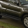 Пороги алюминиевые Black Mitsubishi Pajero IV (2006-2025)