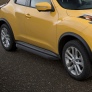 Пороги алюминиевые Black Nissan Juke, FWD (2010-2016)