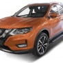 Пороги алюминиевые Black Nissan X-Trail (2015-2023)