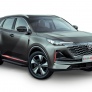 Пороги алюминиевые Premium-Black для Changan CS55 Plus (2022-2025)