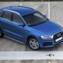 Пороги алюминиевые Premium Audi Q3 (2011-2019)