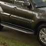 Пороги алюминиевые Premium Mitsubishi Pajero IV (2006-2025)