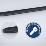 Пороги алюминиевые Premium-Black для GAC GS8 (2019-2023)