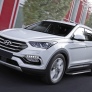 Пороги алюминиевые Premium Hyundai Santa Fe Premium (2015-2016)