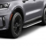 Пороги алюминиевые Premium для Hyundai Santa Fe (2021-2024)