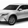 Пороги алюминиевые Premium-Black для Mazda CX-9 (2017-2025)