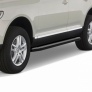 Пороги алюминиевые Premium-Black для Volkswagen Touareg без пневмо подвески (2002-2010)