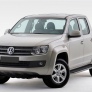 Пороги алюминиевые Premium Volkswagen  Amarok (2010-2023)