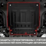 Защита картера и КПП (сталь) Автоброня для Москвич 3 (2022-2025)