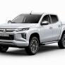 Пороги алюмиевые Automax Silver для Mitsubishi L200 (2007-2024)