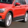 Пороги алюминиевые Bmw-Style Volkswagen  Tiguan (2017-2020)