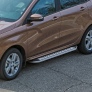 Пороги алюминиевые Bmw-Style Lada X-Ray (2016-2022)
