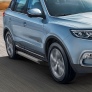 Пороги алюминиевые BMW Style для Geely Atlas (2018-2021)