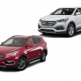 Пороги алюминиевые Bmw-Style Hyundai Santa Fe Premium (2015-2016)