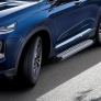 Пороги алюминиевые Bmw-Style для Hyundai Santa Fe (2018-2020)