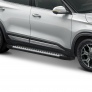 Пороги алюминиевые BMW-Style Kia Soul (2019-2024)