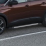 Пороги алюминиевые Bmw-Style для Peugeot 3008 (2016-2025)