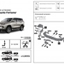 Фаркоп Rival с нерж. накладкой для Toyota Fortuner кроме TRD (2017-2025)