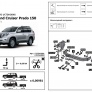 Фаркоп с нерж. накладкой BERG Toyota Land Cruiser Prado 120/150 кроме комплектации Black Onyx (2002-2024)