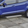 Пороги алюминиевые Silver new Ford Ecosport (2014-2019)