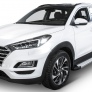 Пороги алюминиевые Silver Hyundai Tucson (2015-2021)