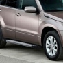 Пороги алюминиевые Silver new Suzuki  Grand Vitara (2005-2016)