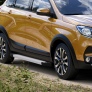 Пороги алюминиевые Silver для Lada X-Ray Cross (2018-2025)