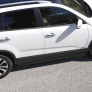 Пороги алюминиевые Black Kia Sorento (2012-2020)