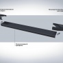 Пороги алюминиевые Black Kia Sorento (2012-2020)