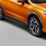 Пороги алюминиевые Black new Subaru XV (2011-2016)